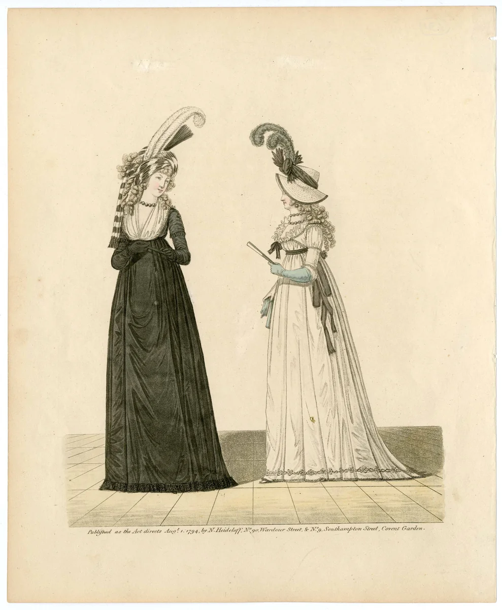 Fashion plate by Nicolaus Heideloff, artwork, 1794