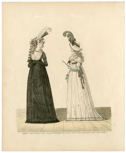 Fashion plate by Nicolaus Heideloff, artwork, 1794