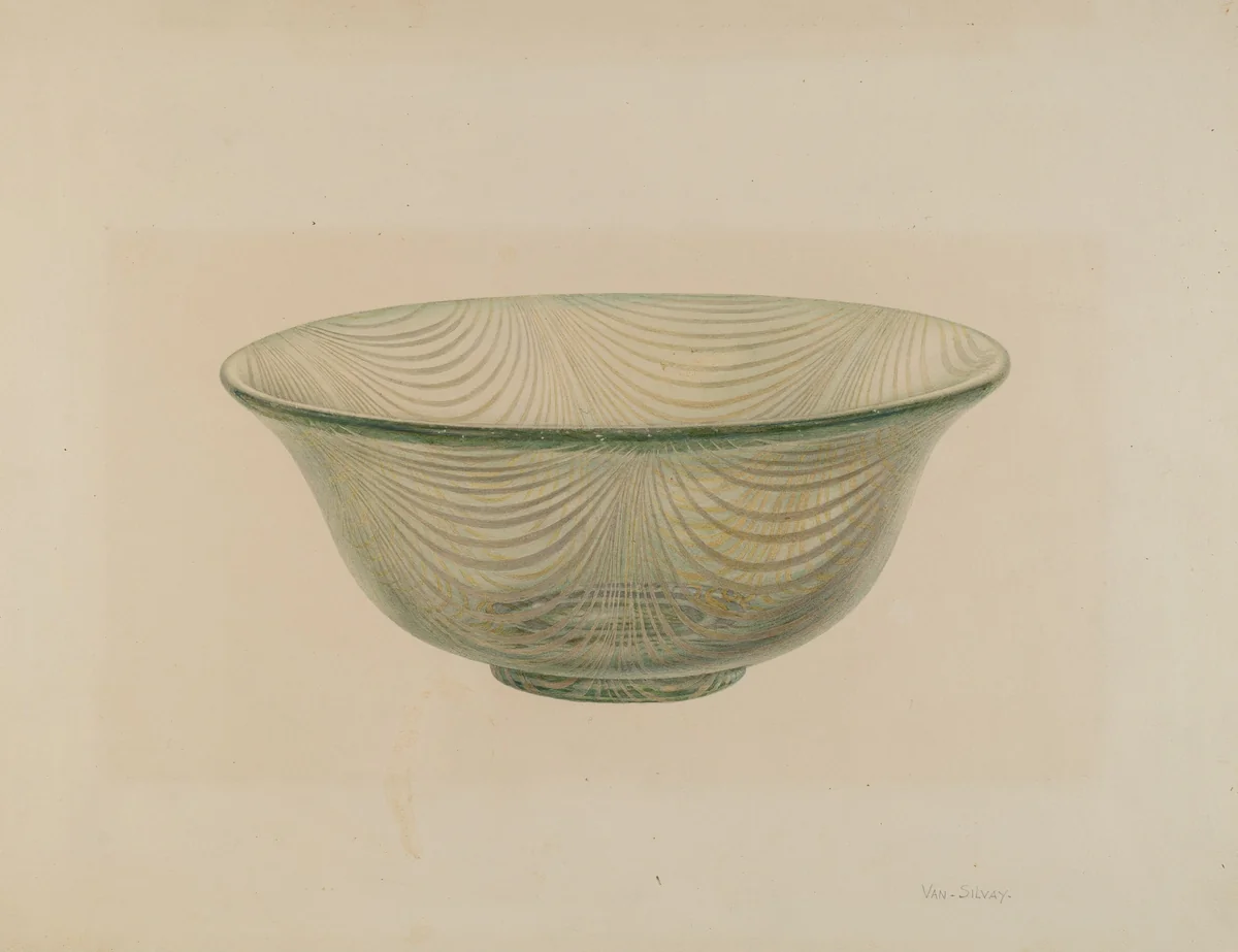Bowl by Van Silvay, index of american design, 1941