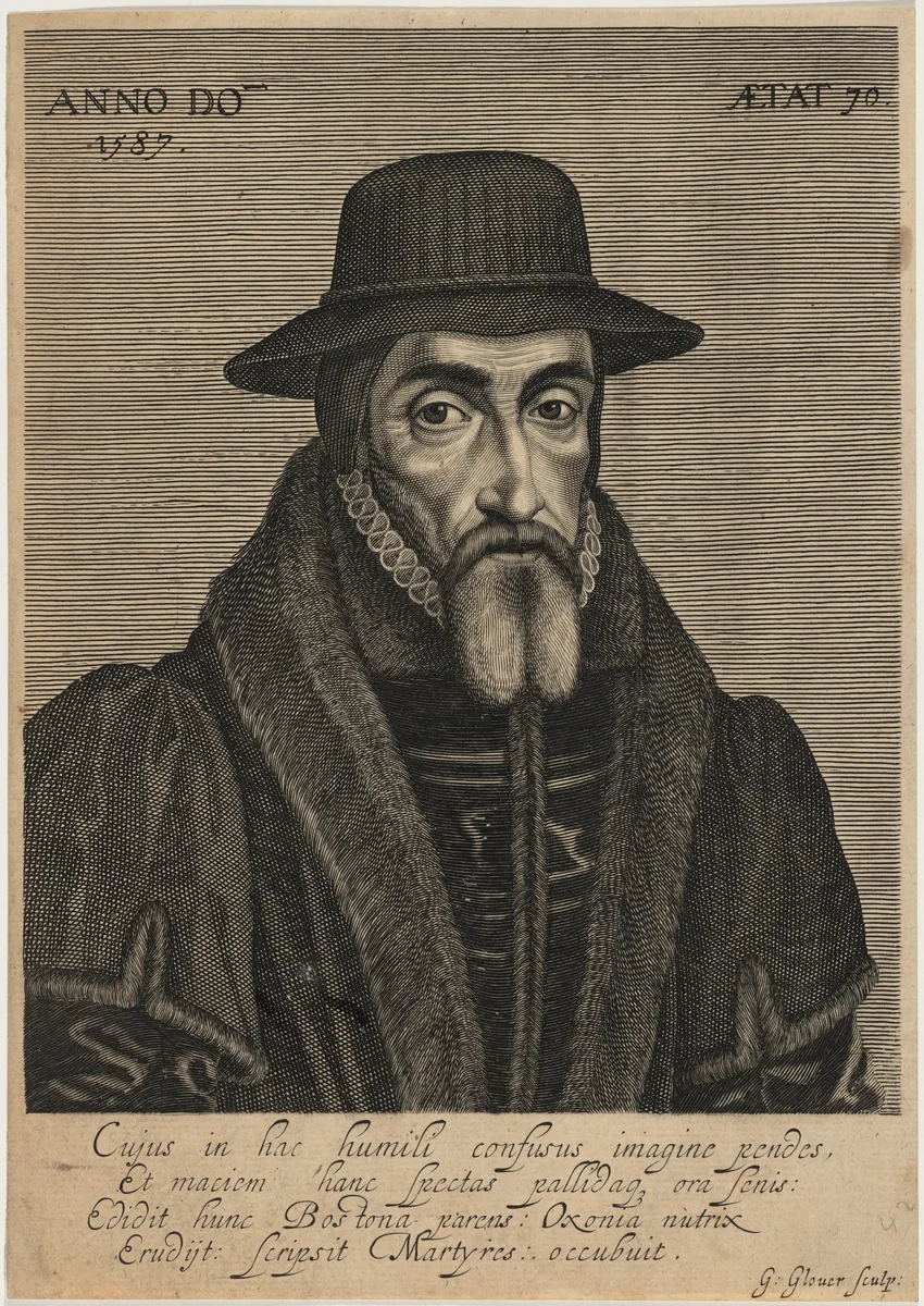 John Foxe by George Glover, print, 1641