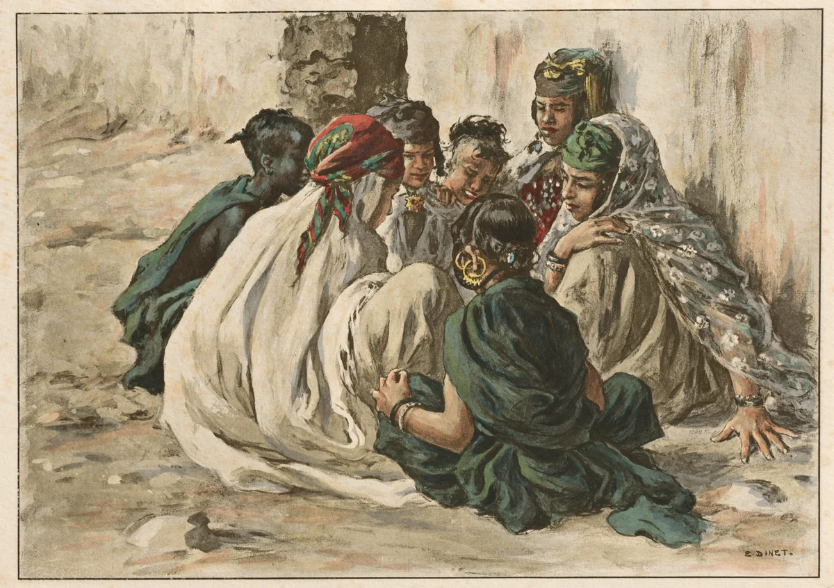 Jeux de Fillettes à Laghouat by Étienne Dinet, book, 1899