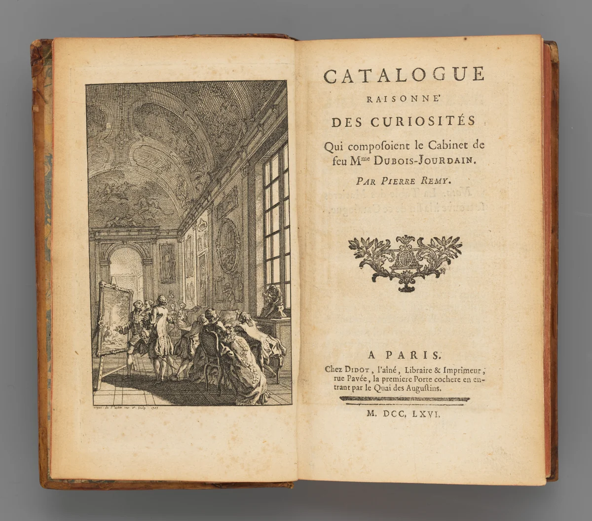 Catalogue Raisonné des Curiosités qui composoient le Cabinet de feu Mme. Dubois-Jourdain by Mme. Dubois-Jourdain, book, 1766-1767
