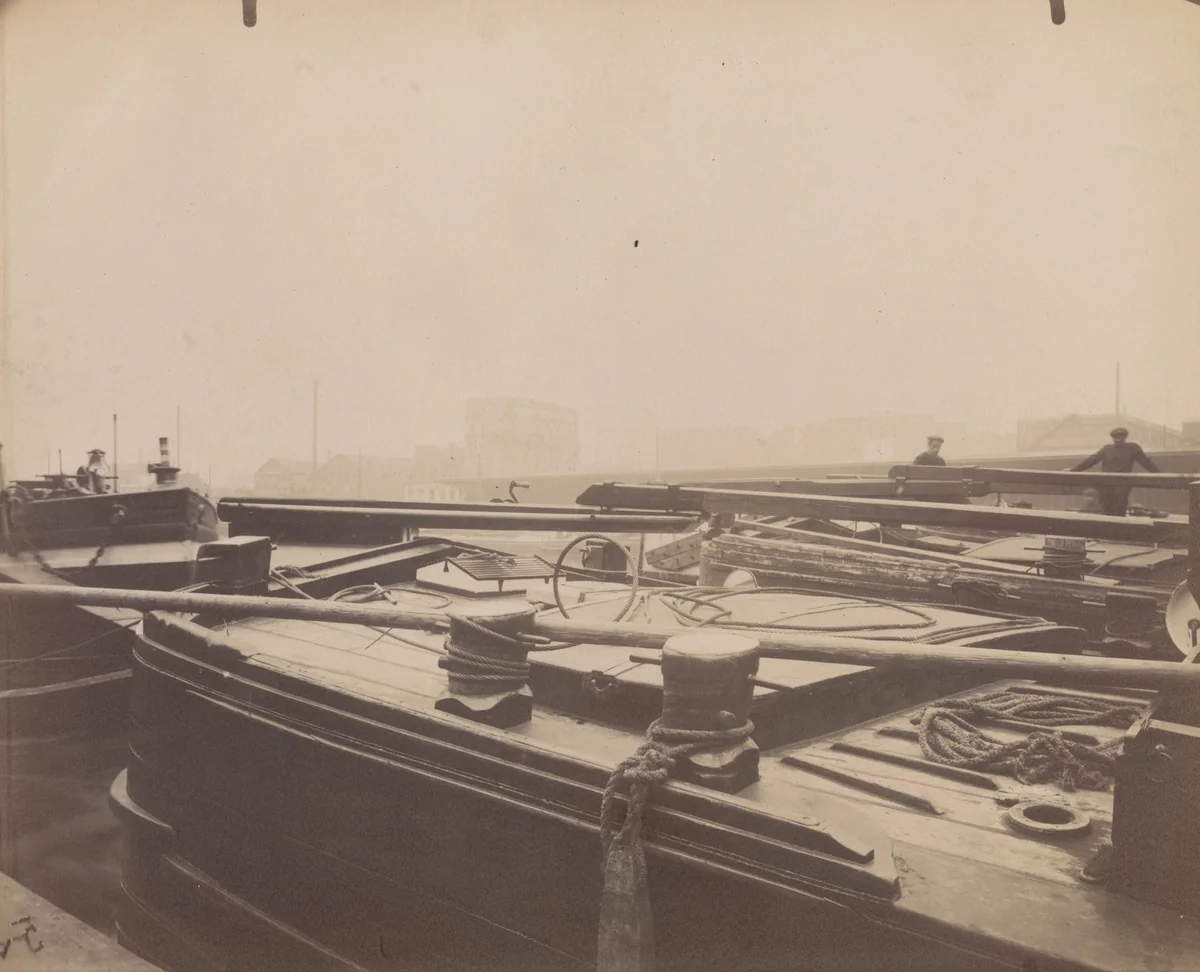 Bassin de la Villette by Eugène Atget, photograph, 1914