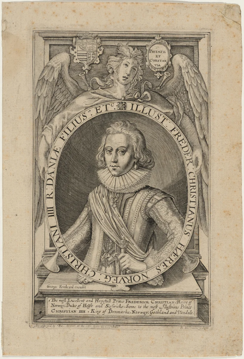 Frederick Christian of Denmark by Renold Elstrack, print, 1571-1625