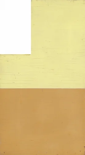Window Wall Yellow and Tan Sketch by Robert Mangold, painting, 1964