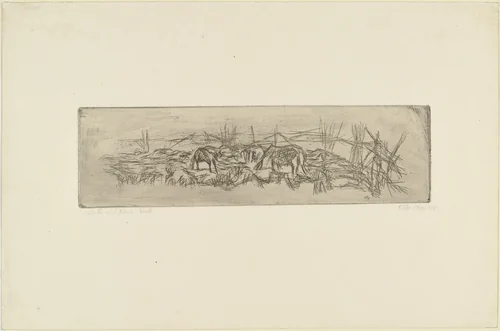 Sheep in the Pen (Schafe in der Hürde) by Paul Klee, print, 1910