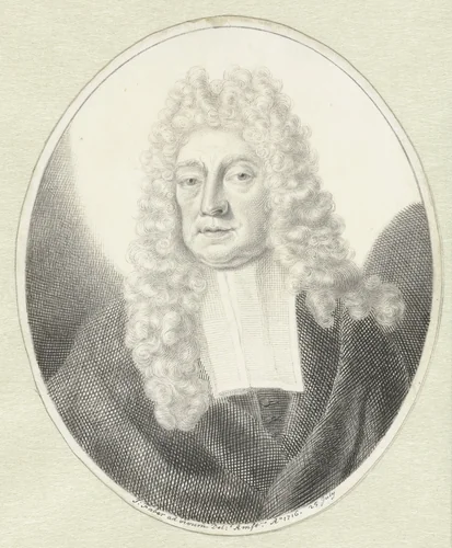 Portret van een magistraatspersoon by John Faber, drawing, 1716