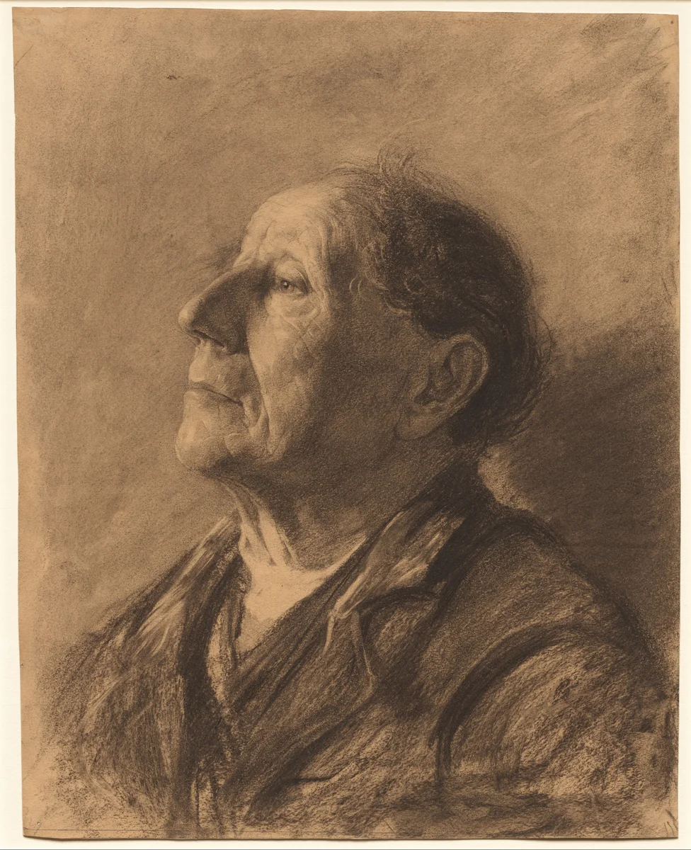 Portrait of an Old Man by John Kavanagh, drawing, 1879-1889