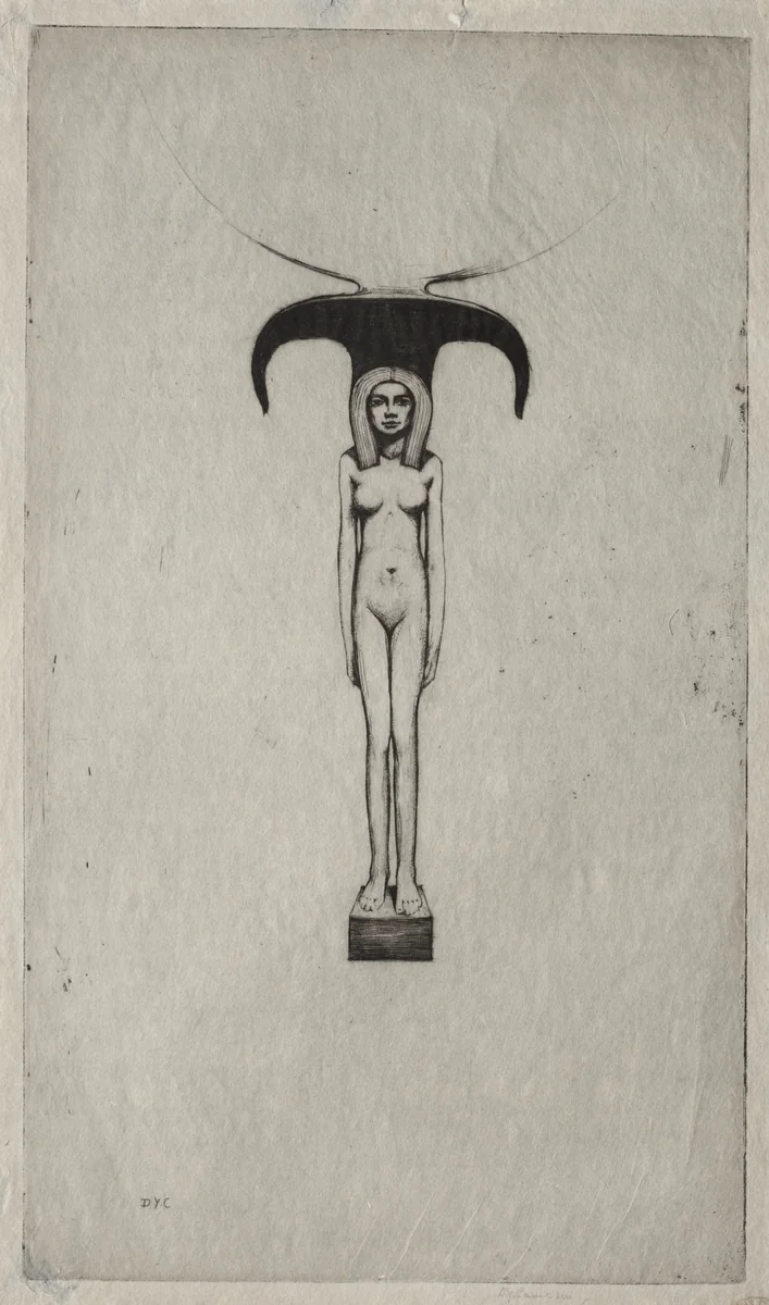 An Egyptian Mirror by David Young Cameron, print, 1909