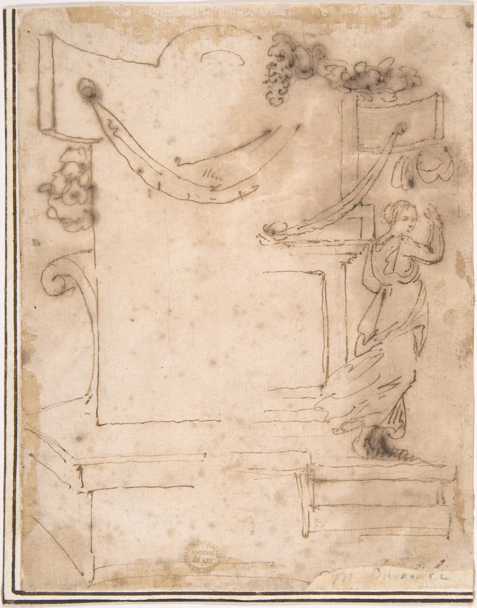 Sketches by anonymous, drawing, 1500-1600