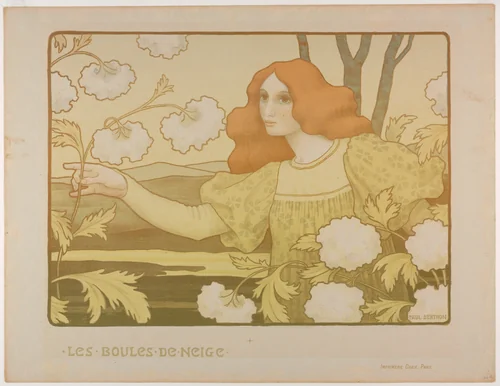 Snowballs by Paul Berthon, print, 1895-1905