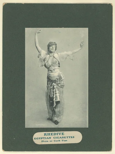 Plate 5, from Little Egypt Actresses series (T2), issued by Monopole Tobacco Works to promote Khedive Egyptian Cigarettes by Monopole Tobacco Works, print, 1902