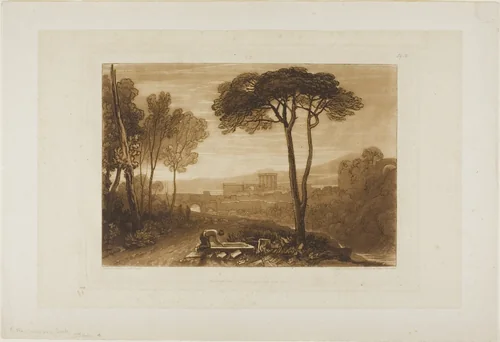 Scene in the Campagna, plate 38 from Liber Studiorum by Joseph Mallord William Turner, print, 1812