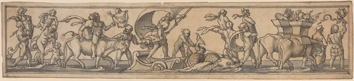 Ancient Triumphal Procession by Daniel Lindtmayer, drawing, 1552-1606