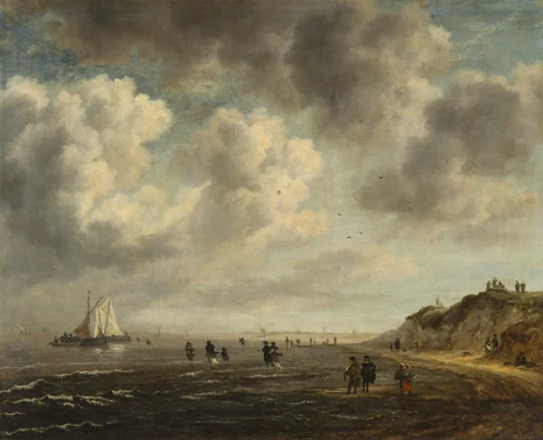 Beach View by Jacob van Ruisdael, painting, 1675