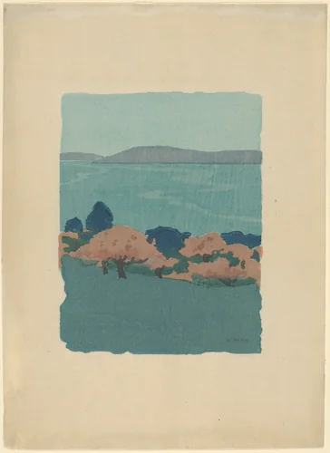 Harbor and Orchard by Arthur Wesley Dow, print, 1897-1913