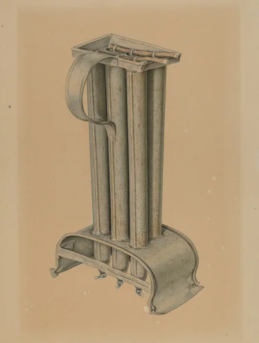 Candle Mold by Edward Bashaw, index of american design, 1940