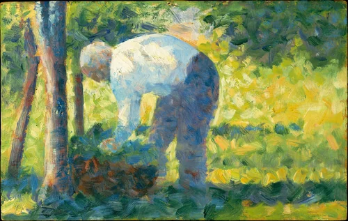 The Gardener by Georges Seurat, painting, 1882-1883