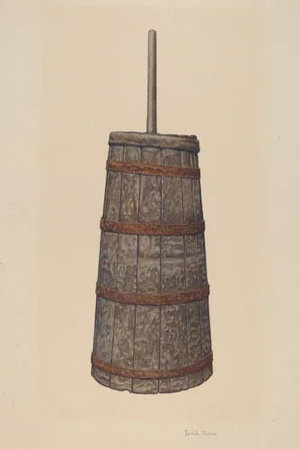 Churn by Lelah Nelson, index of american design, 1935-1942