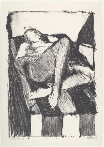 Reclining Figure I by Richard Diebenkorn, print, 1962