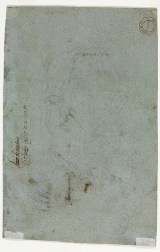 Sketch of a Child's Head (verso) by Carletto Caliari, drawing, 1581-1591