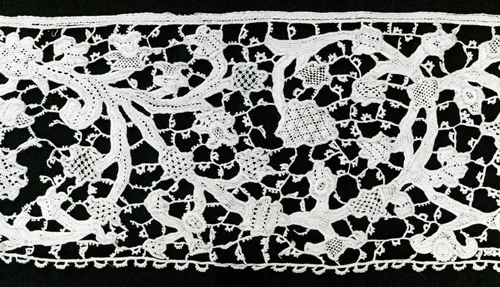 Border by Italy, textile, 1675-1700