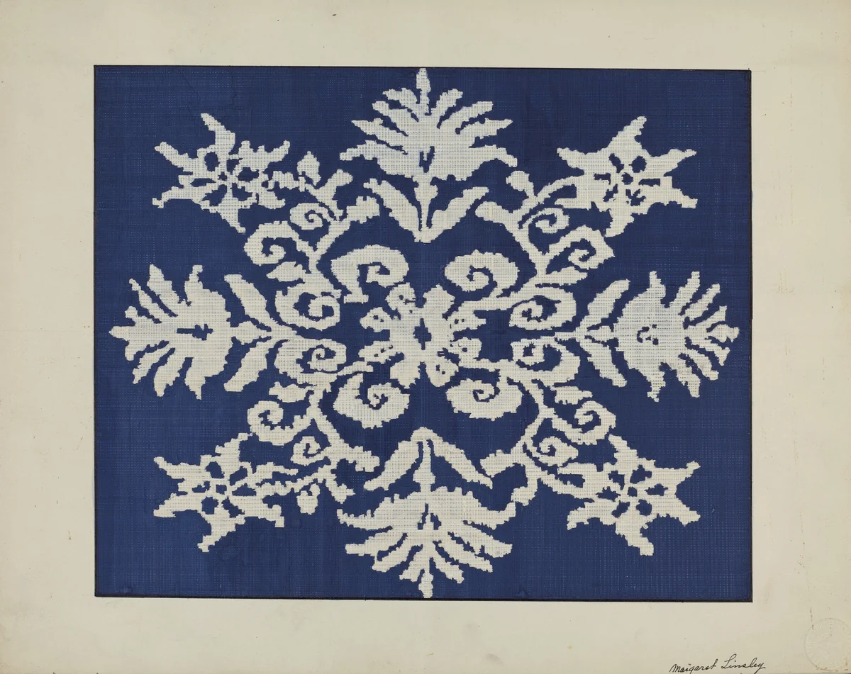 Coverlet by Margaret Linsley, index of american design, 1940