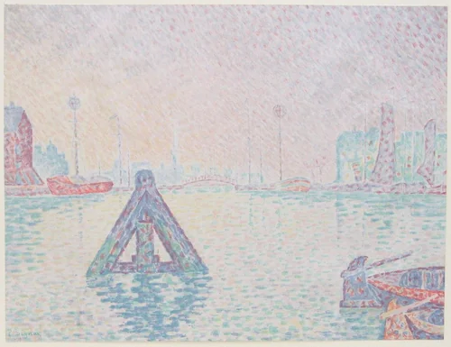 In Holland - The Beacon by Paul Signac, print, 1894