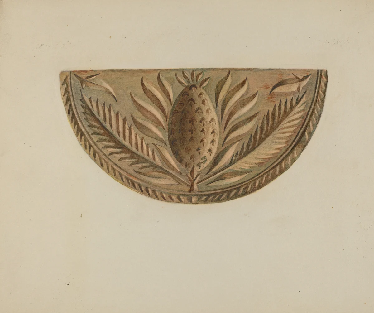 Pa. German Butter Mold by Roy Weber, index of american design, 1938