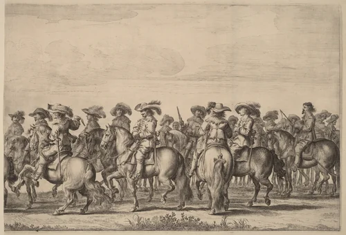 Entry of Marie de Medici into Amsterdam [plate 4 of 6] by Pieter Nolpe, print, 1638