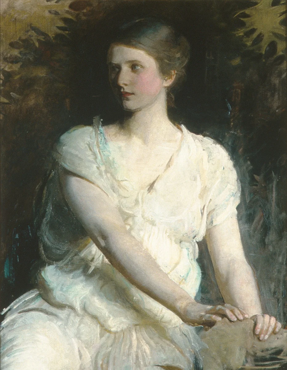 Young Woman by Abbott H. Thayer, artwork, 1895-1898