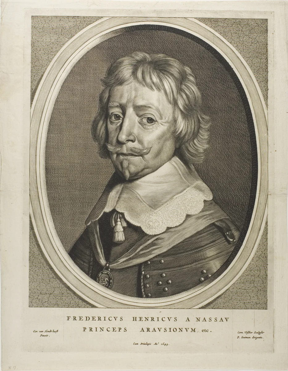 Frederic Henry, Prince of Orange, from Nine Portraits by Cornelis Visscher, print, 1649