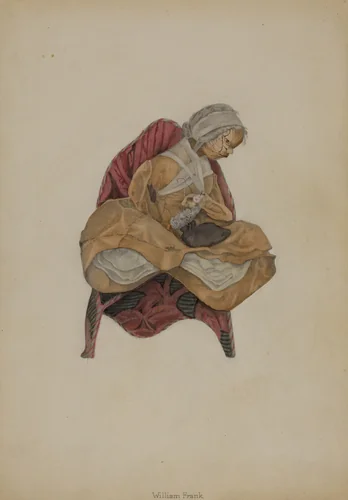 Nut Head Doll #2 by William Frank, index of american design, 1935-1942