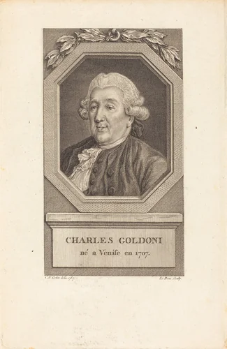 Charles Goldoni by Pierre Adrien Le Beau
Charles-Nicolas Cochin II, print, 1787