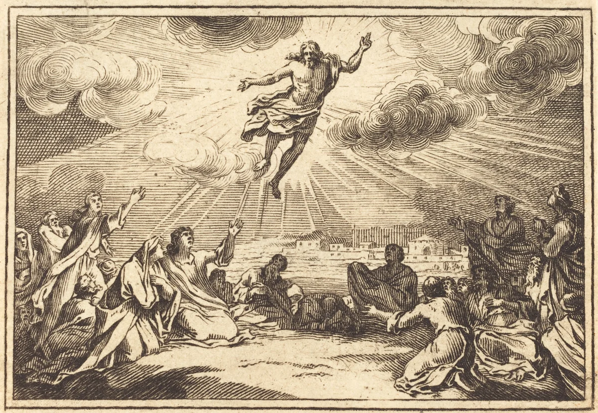 The Ascension by Sébastien Le Clerc I, print, 1600-1699