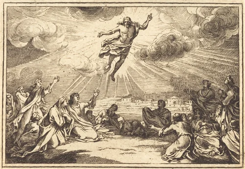 The Ascension by Sébastien Le Clerc I, print, 1600-1699