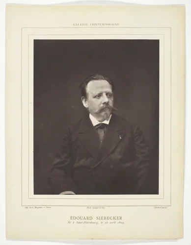 Édouard Siebecker by Etienne Carjat, photograph, 1871-1889
