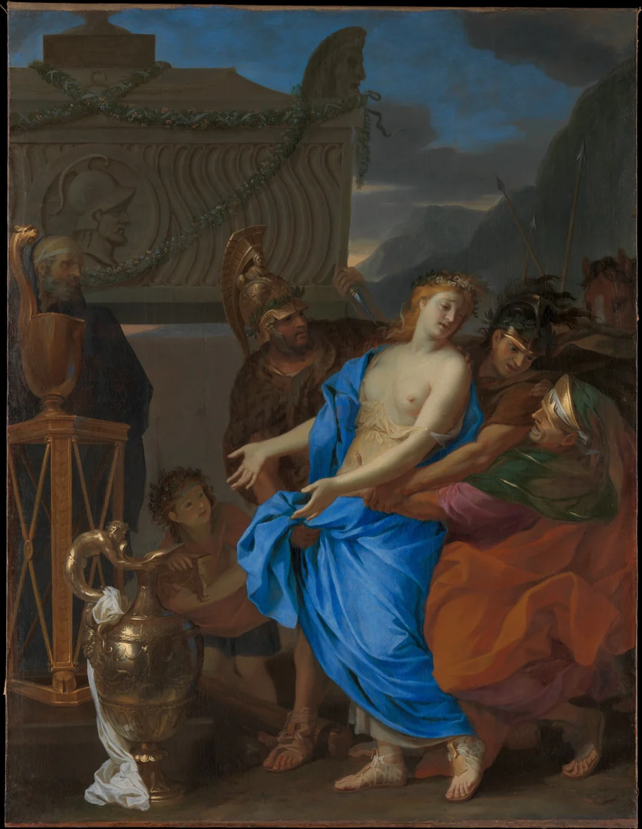 The Sacrifice of Polyxena by Charles Le Brun, painting, 1647