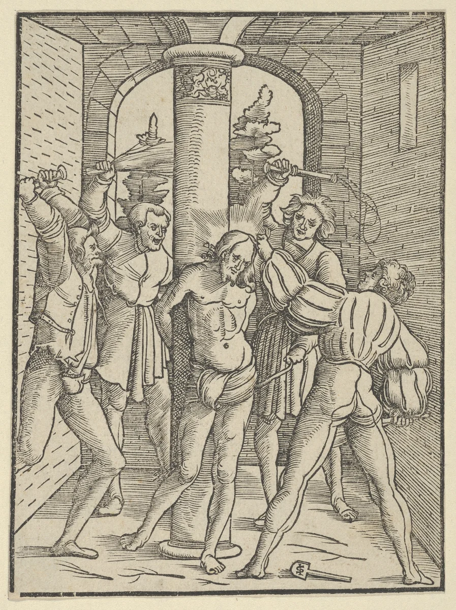Christ Scourged, from "The Doctrine, Life, and Passion of Jesus Christ" by Hans Schäufelein, print, 1537