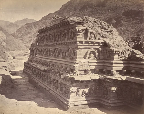 Bhuddist Temple at Ali Musjid by John Burke, photograph, 1878-1880