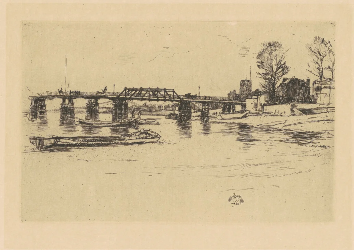 Fulham by James McNeill Whistler, print, 1878-1879