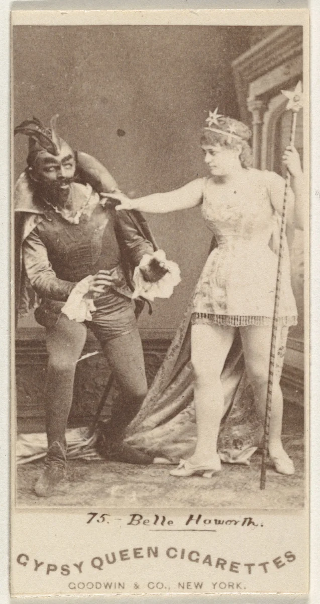 Belle Howorth, from the Actors and Actresses series (N171) for Gypsy Queen Cigarettes by Goodwin & Company, photograph, 1886-1890
