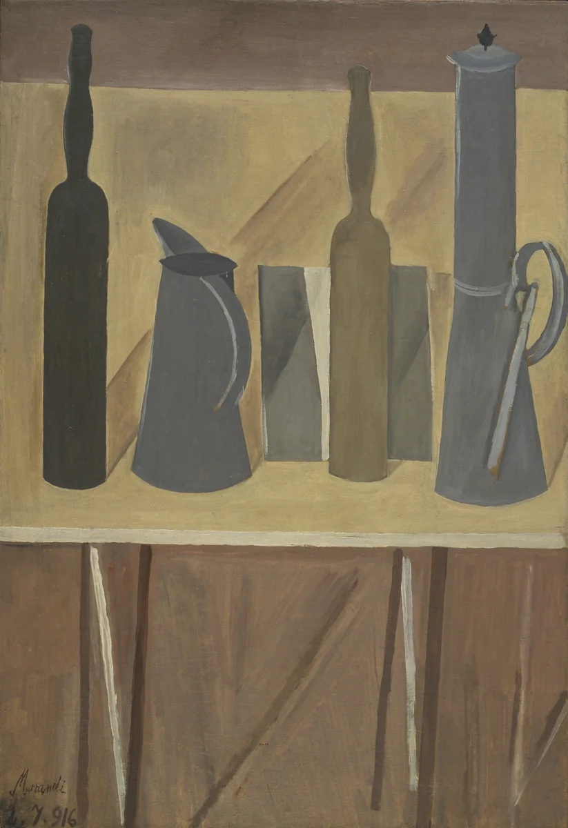 Still Life by Giorgio Morandi, painting, 1916