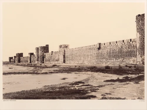 Aigues-Mortes by Edouard Baldus, photograph, 1856-1862