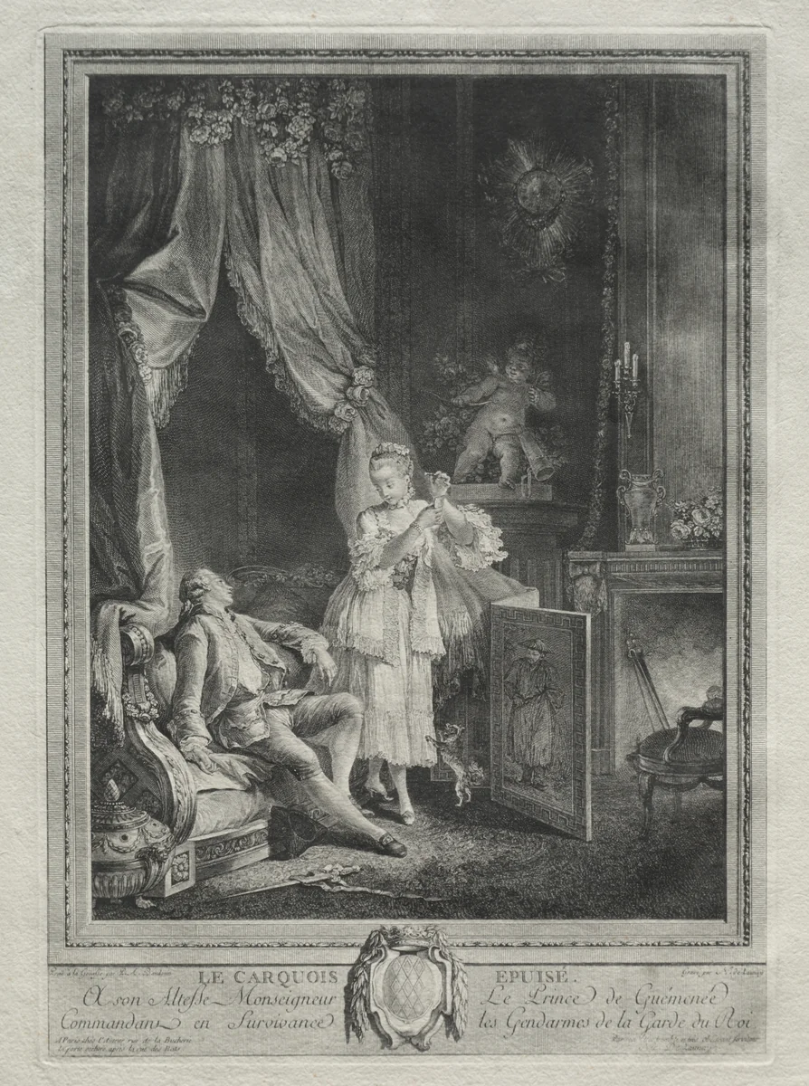 The Empty Quiver by Nicolas Delaunay, print, 1770-1780