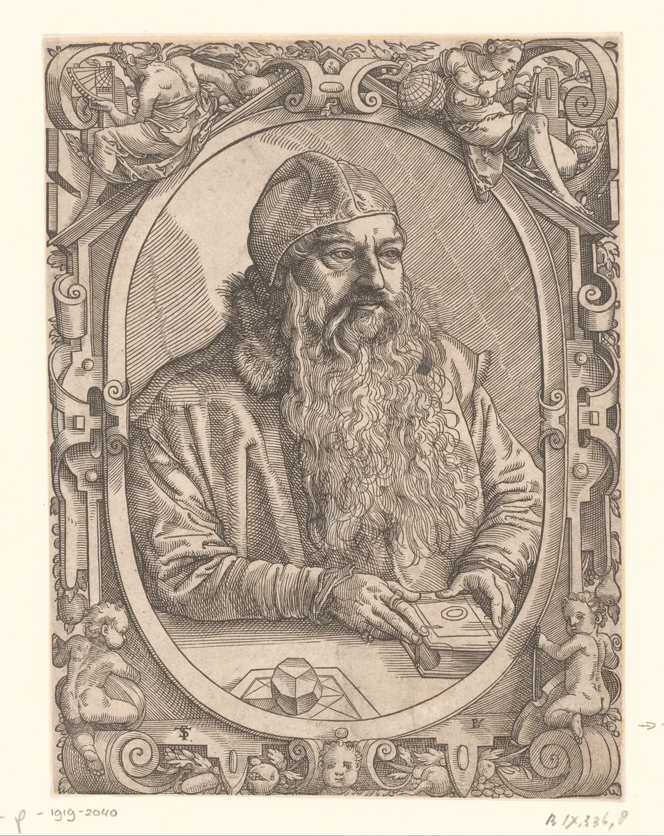 Portret van Stephan Brechtl by Unknown, print, 1574