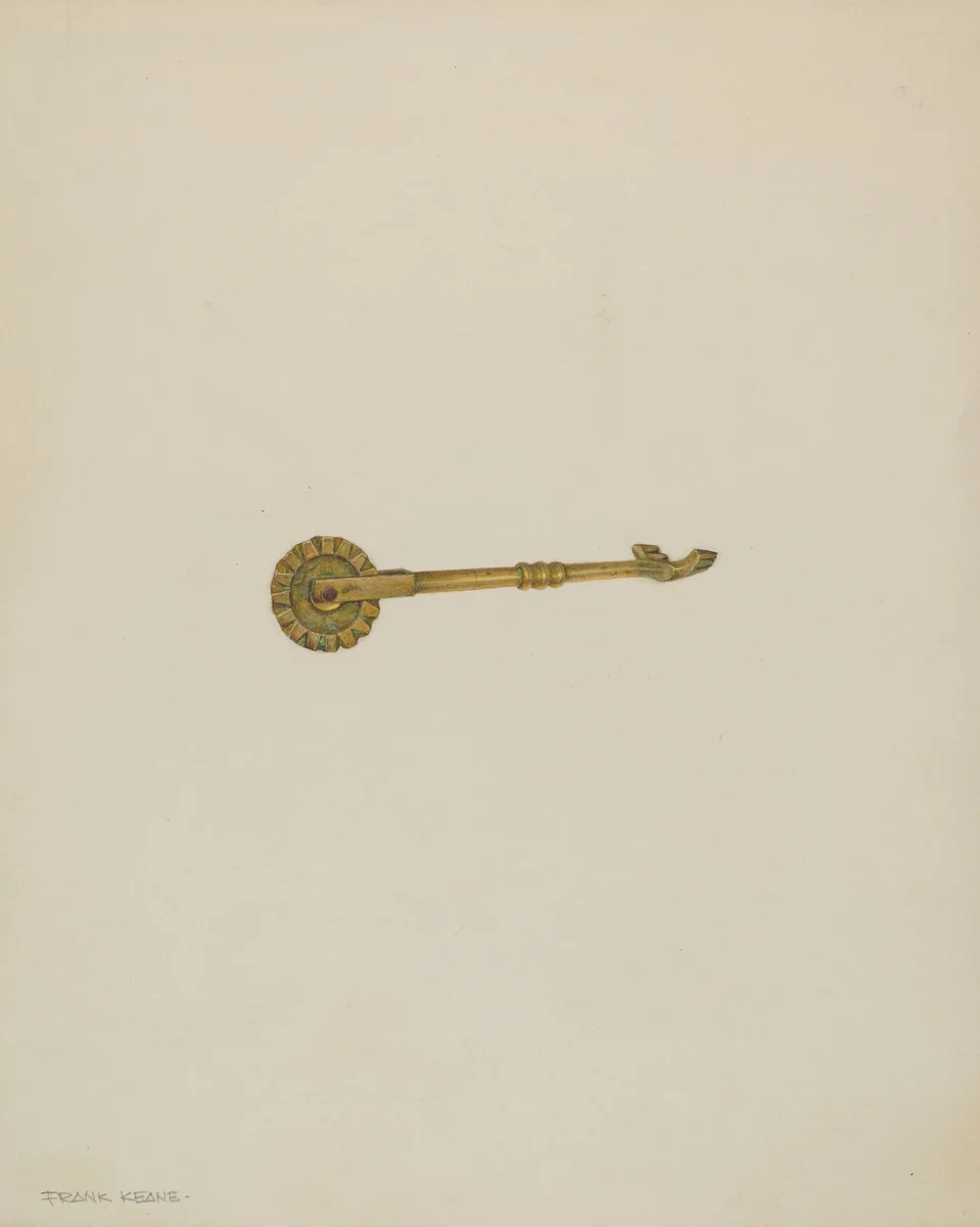 Pie Crust Fluter by Frank M. Keane, index of american design, 1939