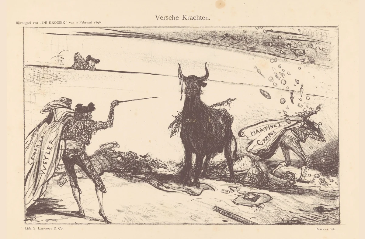 Versche krachten by Marius Bauer, print, 1896