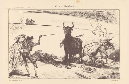 Versche krachten by Marius Bauer, print, 1896