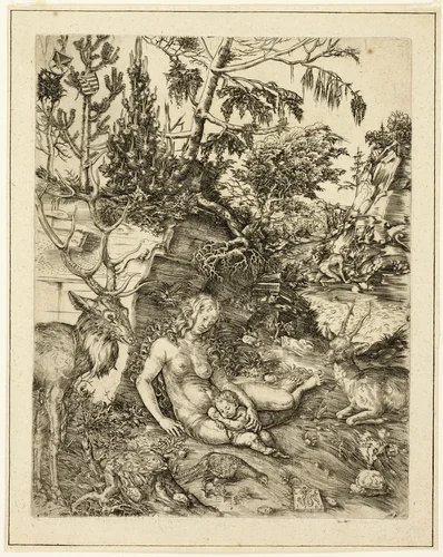 The Penitence of Saint John Chrysostom by Lucas Cranach the Elder, print, 1504-1514